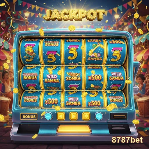 Carrossel de caça-níqueis Jackpot no site 8787bet, destacando grandes prêmios e diversão.